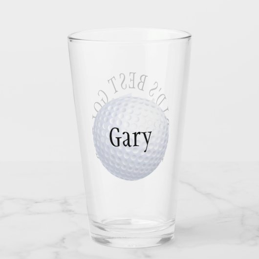 's Werelds beste golfer Glas (Achterkant)