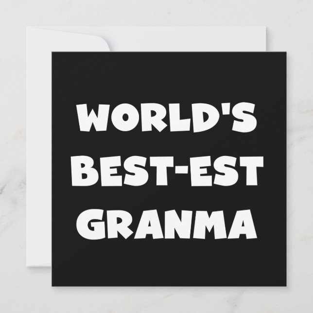 's Werelds Beste Granma Zwart-wit (Voorkant)