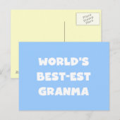 's Werelds Beste Granma Zwart-wit Briefkaart (Voorkant / Achterkant)
