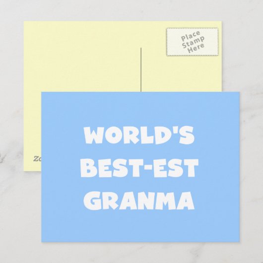 's Werelds Beste Granma Zwart-wit Briefkaart (Voorkant / Achterkant)
