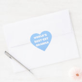 's Werelds Beste Granma Zwart-wit Hart Sticker (Envelop)