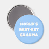 's Werelds Beste Granma Zwart-wit Magneet (Voorkant / Achterkant)