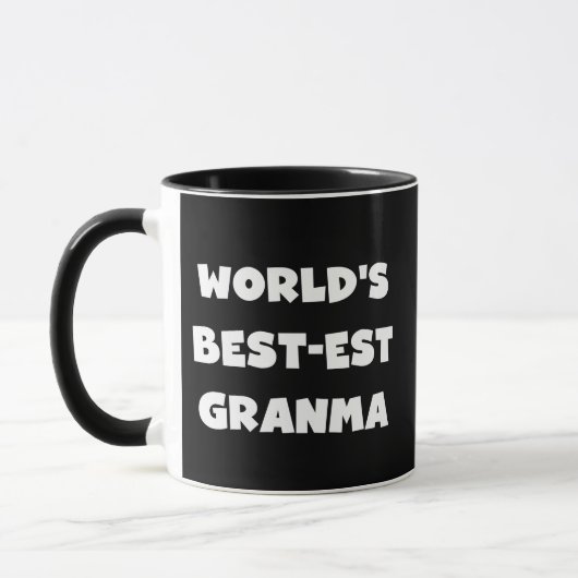 's Werelds Beste Granma Zwart-wit Mok (Links)