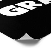 's Werelds Beste Granma Zwart-wit Poster (Hoek)