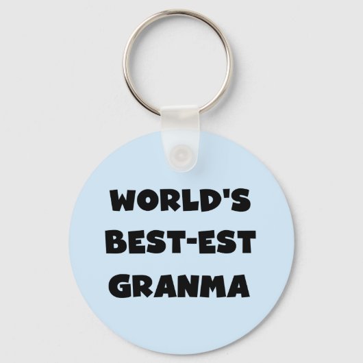 's Werelds Beste Granma Zwart-wit Sleutelhanger (Voorkant)