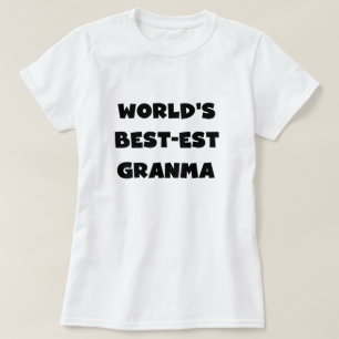 's Werelds Beste Granma Zwart-wit T-shirt