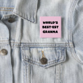 's Werelds Beste Granma Zwart-wit Vierkante Button 5,1 Cm (In situ)