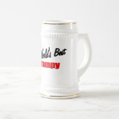 's Werelds beste grijnsteen Bierpul (Voorkant rechts)