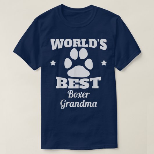 's Werelds beste grootmaands Hondenliefhebber T-shirt (Design voorkant)