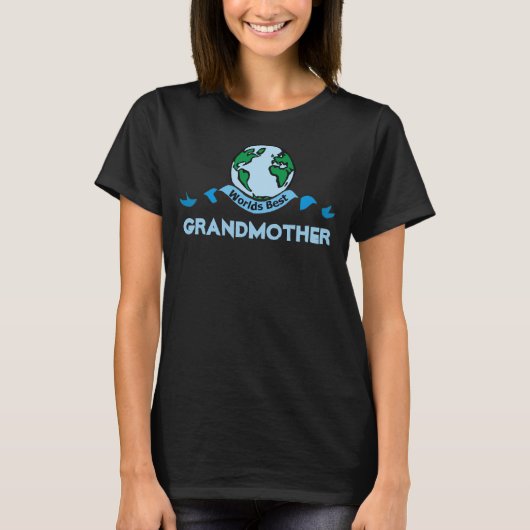 's Werelds beste grootmoeder planeet T-Shirt (Voorkant)