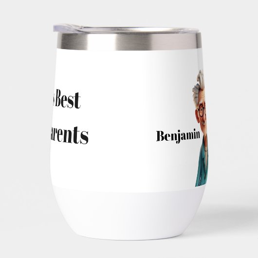 's Werelds beste grootouders - cartoonachtig & gra (Rechts)