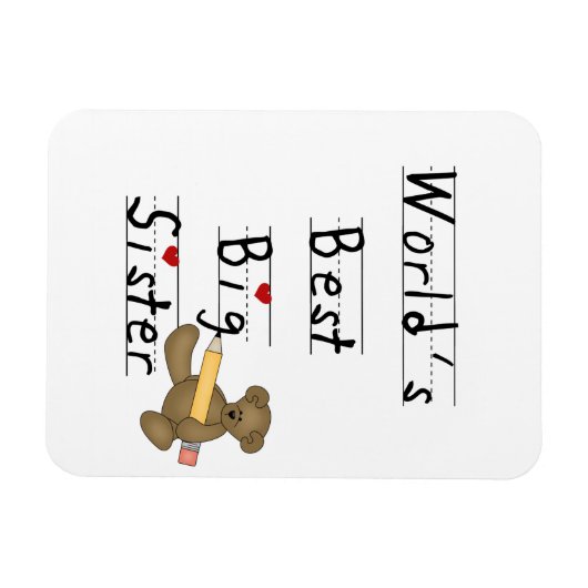 's Werelds beste grote zuster-cadeautjes Magneet (Horizontaal)