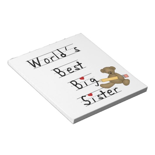 's Werelds beste grote zuster-cadeautjes Notitieblok (Schuin)