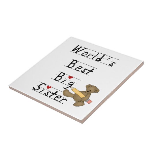 's Werelds beste grote zuster-cadeautjes Tegeltje (Zijkant)