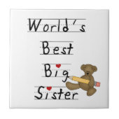 's Werelds beste grote zuster-cadeautjes Tegeltje (Voorkant)