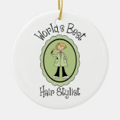 's Werelds beste haar-T - shirts en cadeaus Keramisch Ornament (Voorkant)