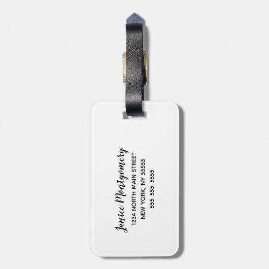 'S Werelds Beste Hond Mama Quote 6 Fotocollage Bag Bagagelabel (Achterkant verticaal)