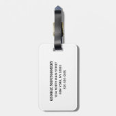 's Werelds Beste Hond Pap Quote 6 Foto Collage Scr Bagagelabel (Achterkant verticaal)