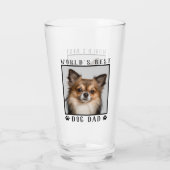 's Werelds beste hond pap schildert foto's Lijst Glas (Achterkant)