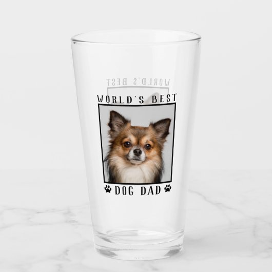 's Werelds beste hond pap schildert foto's Lijst Glas (Voorkant)