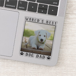 's Werelds beste hond pap schildert foto's Lijst Sticker