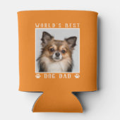 's Werelds beste hond pap schildert foto's Oranje Blikjeskoeler (Achterkant)