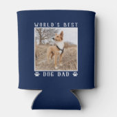 'S Werelds Beste Hond Papa Paw Prints Huisdier Fot Blikjeskoeler (Achterkant)