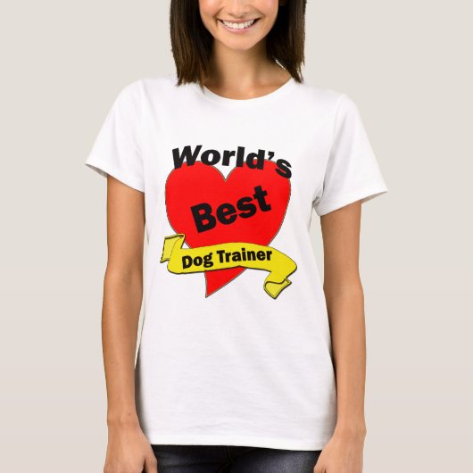 's Werelds beste hond-trainer T-shirt (Voorkant)