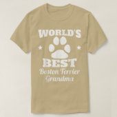 's Werelds beste Hondenliefhebber van Boston Terri T-shirt (Design voorkant)