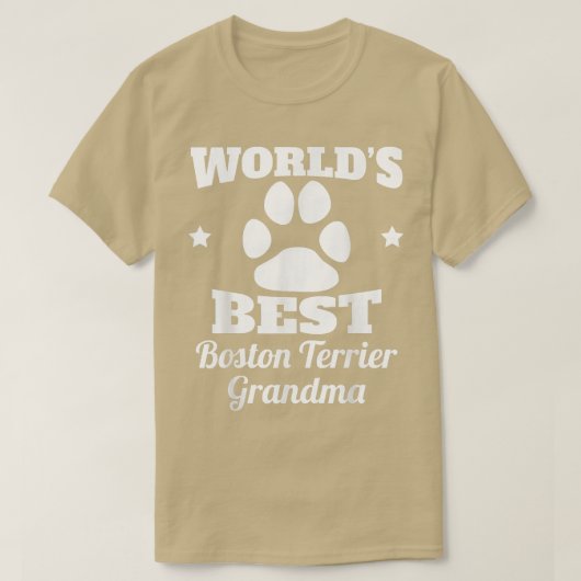 's Werelds beste Hondenliefhebber van Boston Terri T-shirt (Design voorkant)