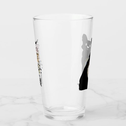 'S Werelds beste hondenmoeder met aangepaste tekst Glas (Links)