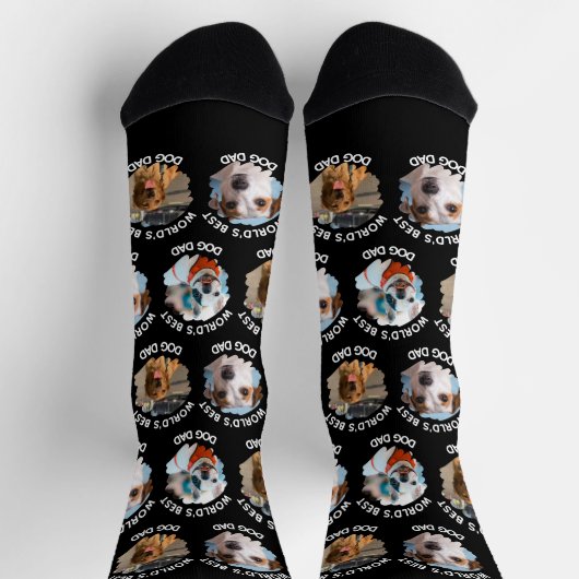 'S Werelds beste hondenvader - Aangepaste 3 honden Sokken (Top)