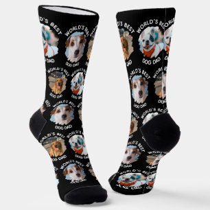 'S Werelds beste hondenvader - Aangepaste 3 honden Sokken