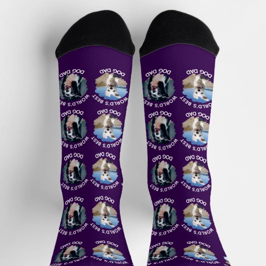 'S Werelds Beste Hondenvader - Aangepaste 3 Honden Sokken (Top)