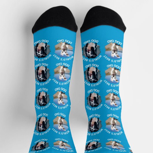 'S Werelds beste hondenvader - Aangepaste 3 honden Sokken (Top)