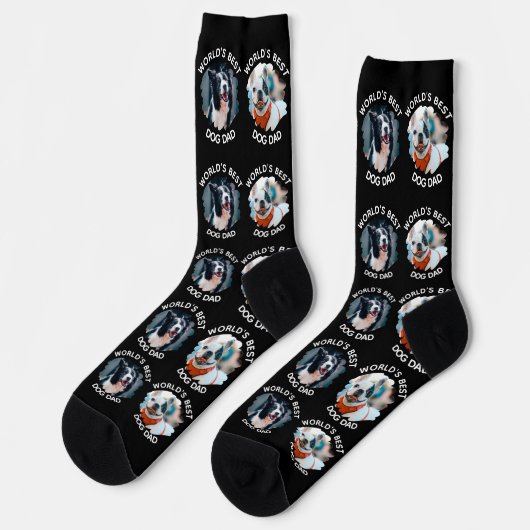 'S Werelds beste hondenvader - Aangepaste 3 honden Sokken (Links)