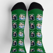 'S Werelds beste hondenvader - Custom 3 hondenfoto Sokken (Top)