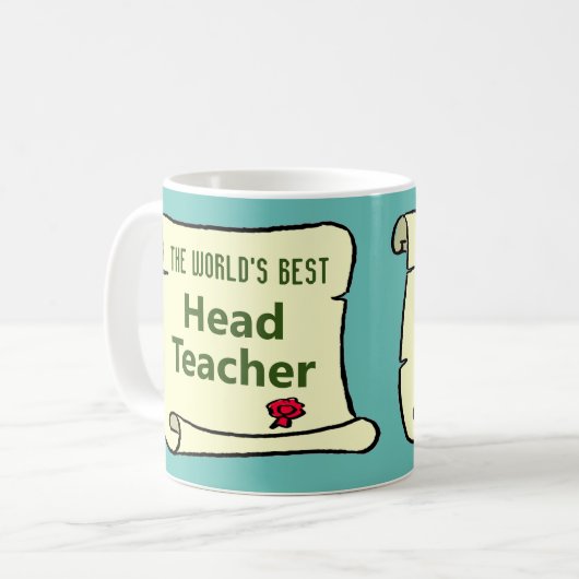 's Werelds beste hoofdleraar. Koffiemok (Voorkant links)