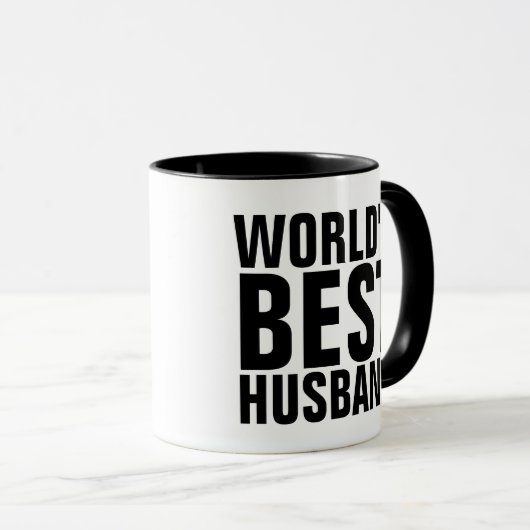 'S WERELDS BESTE HUSBAND KOFFIE MUGS MOK (Voorkant rechts)