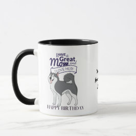 's Werelds BESTE HUSKY DOG MOM-gepersonaliseerde F Mok