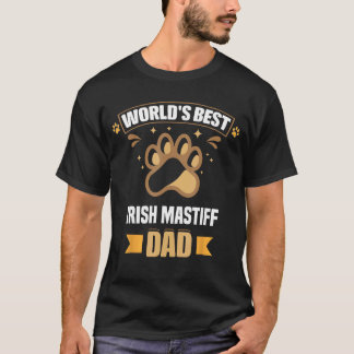 'S Werelds beste Ierse Mastiff Dad Mixed Breed Dog T-shirt