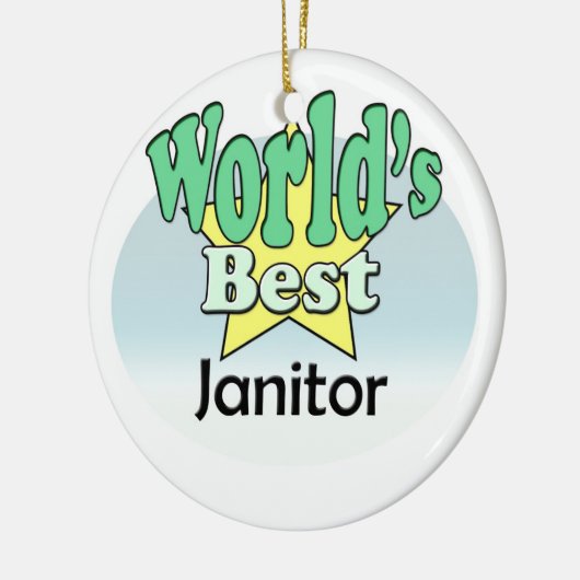 's Werelds beste Janitor Keramisch Ornament (Links)