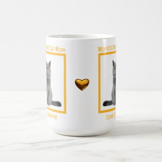 's Werelds beste kat mam chartreux personaliseren Koffiemok (Center)