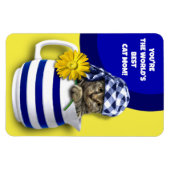 's Werelds beste kat mam. Cute Kitten Moederdag Magneet (Horizontaal)