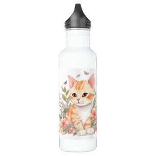 's Werelds beste kat mam Cute Oranje Kitten Waterfles
