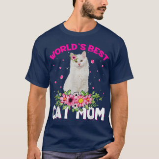 's Werelds beste kat mam Funny Moederdag T-shirt