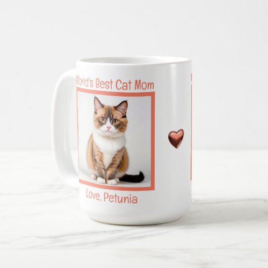 's Werelds beste kat mam personaliseren (Munchkin) Koffiemok (Voorkant links)
