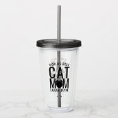 's Werelds beste kat mam persoonlijke acryltumbler Acryl Drinkbeker (Voorkant)