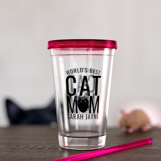 's Werelds beste kat mam persoonlijke acryltumbler Acryl Drinkbeker
