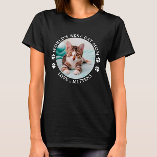 's Werelds beste kat-mam persoonlijke foto van een T-shirt